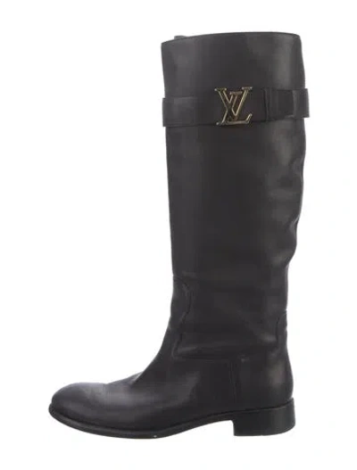 Pre-owned Louis Vuitton Riding Boots In Black