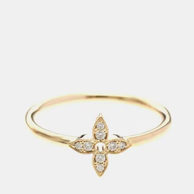 Pre-owned Louis Vuitton Ring Idylle Blossom Pink Gold 18k Fashion Diamond Band Ring Pink Gold Eu 55