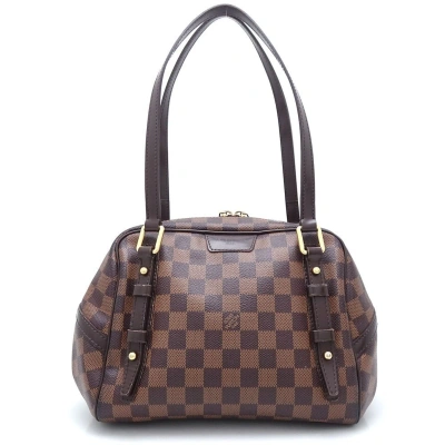 Pre-owned Louis Vuitton Rivington Canvas Shoulder Bag () In Brown