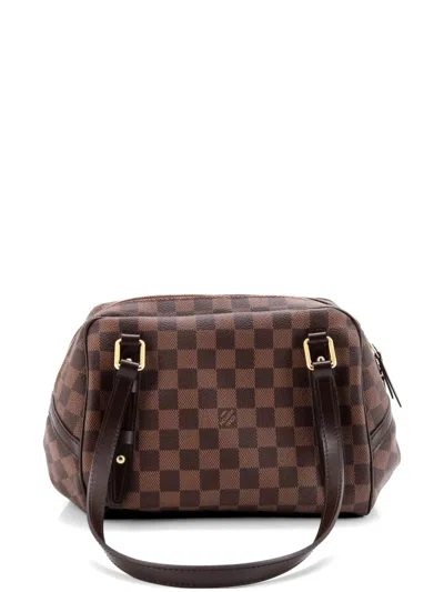 Pre-owned Louis Vuitton Rivington Satchel Damier Pm Shoulder Bag In Brown