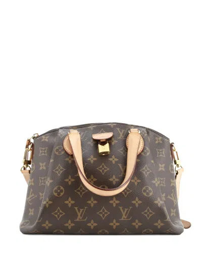 Pre-owned Louis Vuitton Rivoli Handbag Monogram Canvas Pm Satchel In Brown