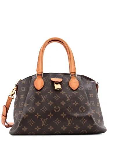Pre-owned Louis Vuitton Rivoli Handbag Monogram Canvas Pm Satchel In Brown