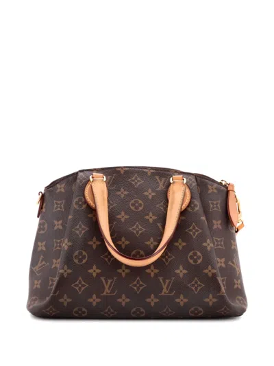 Pre-owned Louis Vuitton Rivoli Handbag Monogram Canvas Pm Satchel In Brown