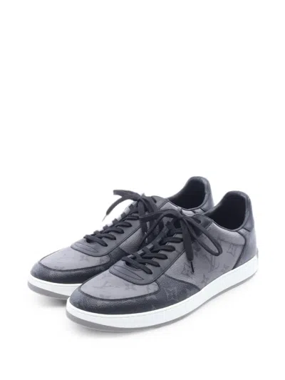 Pre-owned Louis Vuitton Rivoli Line Monogram Sneakers In Grey