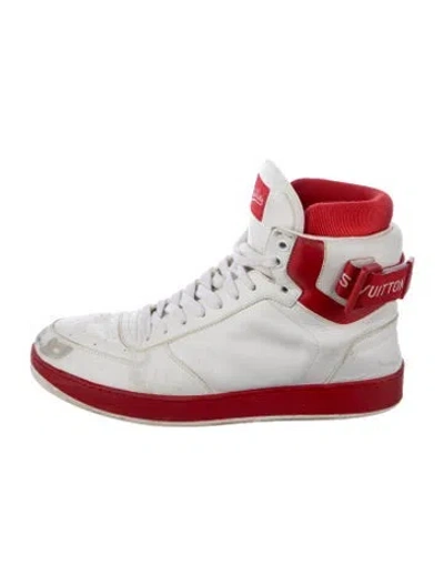 Pre-owned Louis Vuitton Rivoli Sneaker Boots Sneakers In White