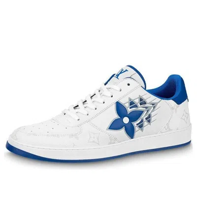 Louis Vuitton Rivoli Sneakers 'white With Monogram And Blue' In Multi