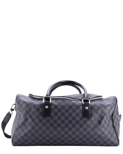 Pre-owned Louis Vuitton Roadster Duffle Bag Damier Graphite (authentic Pre-loved)