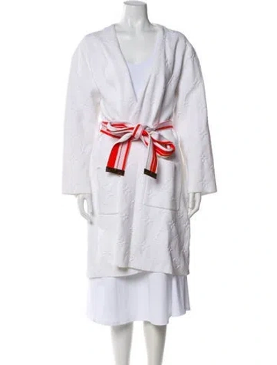 Pre-owned Louis Vuitton Robe In White