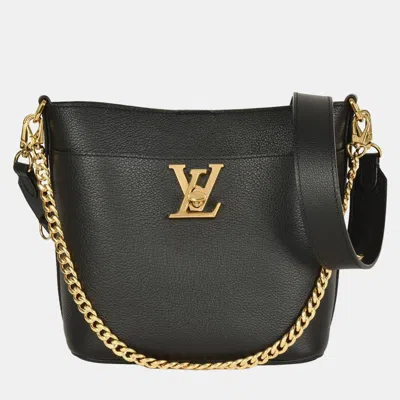 Pre-owned Louis Vuitton Rock & Walk Shoulder Bag Leather Noir Chain Black