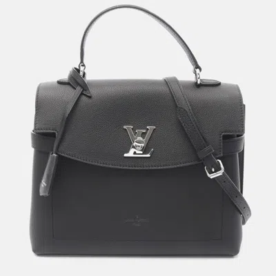 Pre-owned Louis Vuitton Rock Me Ever Mm Noir Handbag Leather Black
