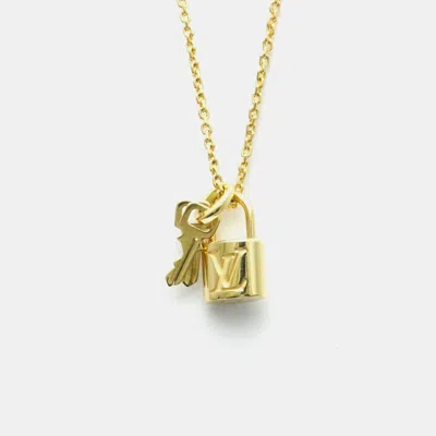 Pre-owned Louis Vuitton Rockit Necklace Yellow Gold 18k No Stone Pendant Necklace Gold