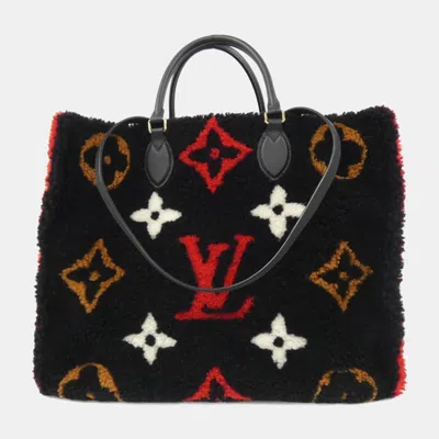 Pre-owned Louis Vuitton Rogue Monogram Teddy Onthego Gm Tote Bag In Black
