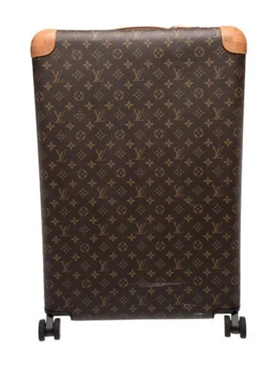Pre-owned Louis Vuitton Rolling Monogram Suitcase In Brown