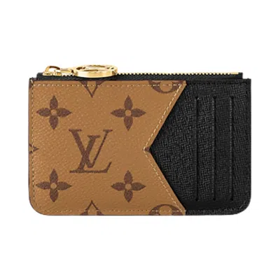 Pre-owned Louis Vuitton Romy Card Holder 'black Monogram Embossed Empreinte Cowhide Leather' | Women's Size On