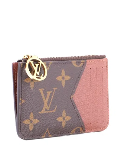 Pre-owned Louis Vuitton Romy Monogram Canvas Card Holder In Brown