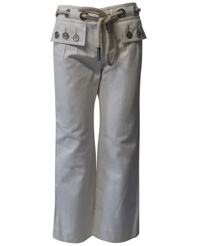 Pre-owned Louis Vuitton Rope Belted Semi Flared Pant