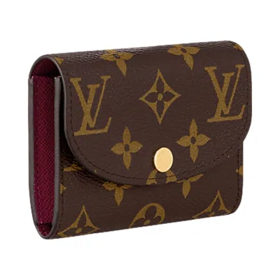 Pre-owned Louis Vuitton Rosalie Coin Purse 'brown Monogram Canvas/fuchsia Pink' | Women's Size Onesize