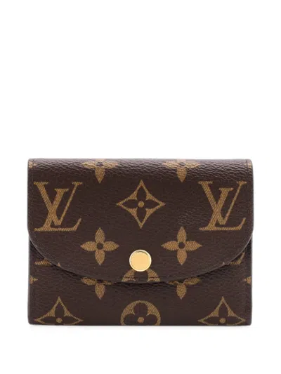 Pre-owned Louis Vuitton Rosalie Coin Purse Monogram Canvas Pouch In Brown