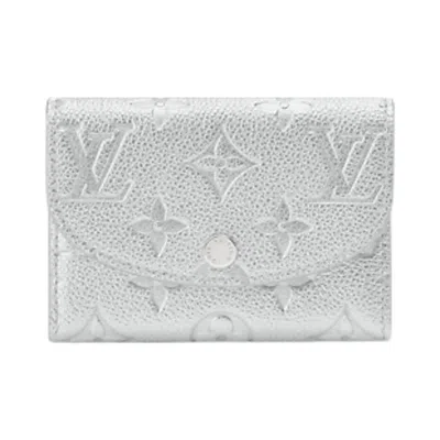 Pre-owned Louis Vuitton Rosalie Coin Purse 'silver Monogram Embossed Empreinte Cowhide Leather' | Women's Size