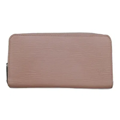 Pre-owned Louis Vuitton Rose Ballerine Epi Leather Long Wallet (bi-fold) ()