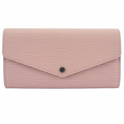 Pre-owned Louis Vuitton Rose Ballerine Epi Leather Long Wallet (bi-fold) ()