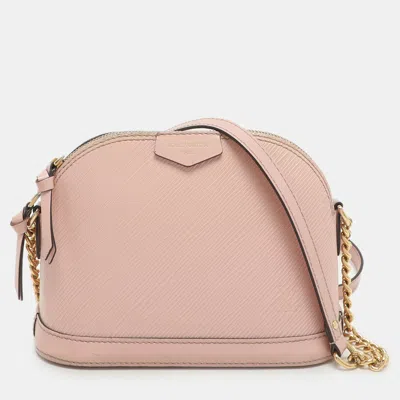 Pre-owned Louis Vuitton Rose Ballerine Epi Leather Mini Alma Bag