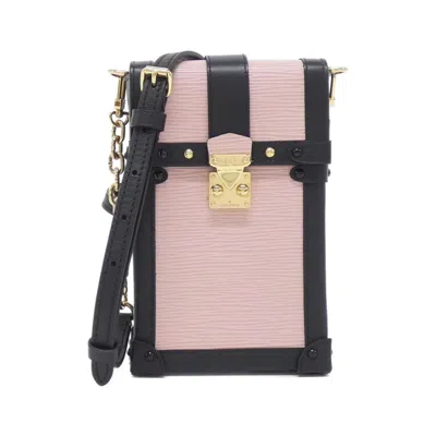 Pre-owned Louis Vuitton Rose Ballerine Leather Pochette Shoulder Bag () In Pink