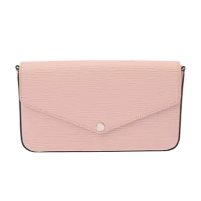 Pre-owned Louis Vuitton Rose Ballerine Leather Shoulder Bag () In Pink