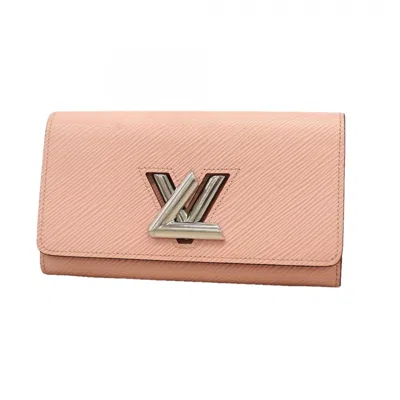 Pre-owned Louis Vuitton Rose Ballerine Long Wallet (bi-fold) ()