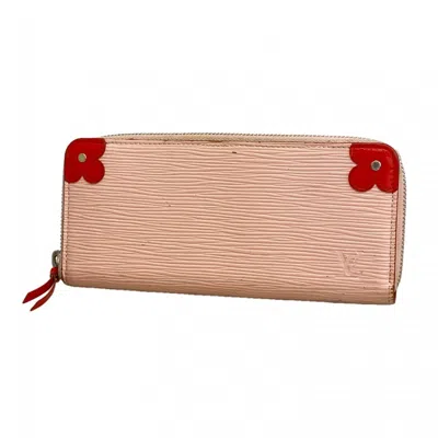 Pre-owned Louis Vuitton Rose Ballerine Long Wallet (bi-fold) ()