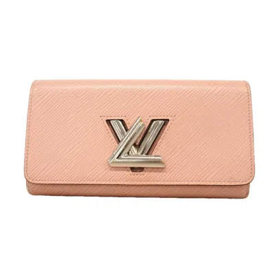 Pre-owned Louis Vuitton Rose Ballerine Long Wallet (bi-fold) ()