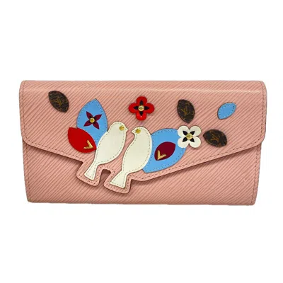 Pre-owned Louis Vuitton Rose Ballerine Long Wallet (bi-fold) ()
