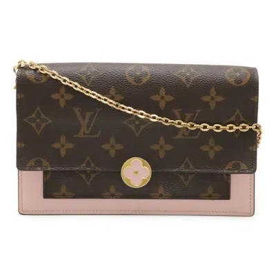 Pre-owned Louis Vuitton Rose Ballerine Monogram Clutch Bag Shoulder Bag () In Pink