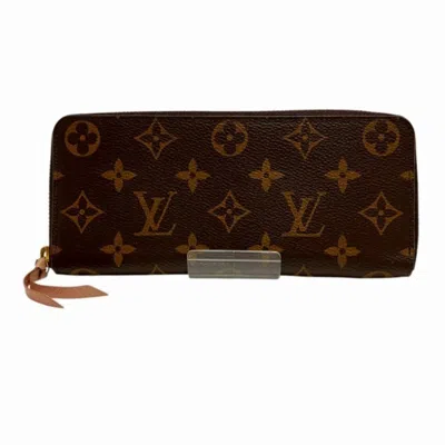 Pre-owned Louis Vuitton Rose Ballerine Monogram Long Wallet (bi-fold) () In Pink