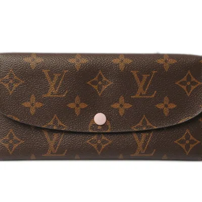 Pre-owned Louis Vuitton Rose Ballerine Monogram Long Wallet (bi-fold) () In Pink