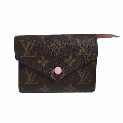 Pre-owned Louis Vuitton Rose Ballerine Monogram Wallet (tri-fold) ()