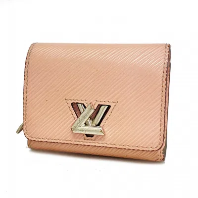 Pre-owned Louis Vuitton Rose Ballerine Wallet (tri-fold) ()