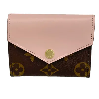 Pre-owned Louis Vuitton Rose Ballerine Wallet (tri-fold) ()