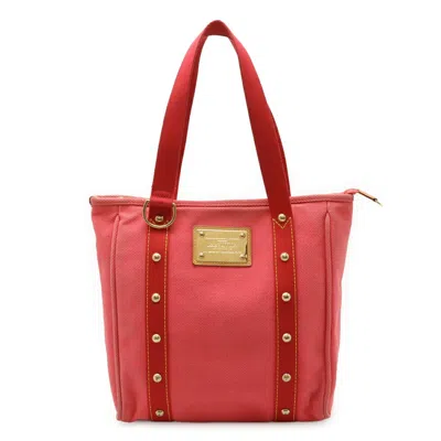 Pre-owned Louis Vuitton Rose Canvas Shoulder Bag Tote Bag () In Pink