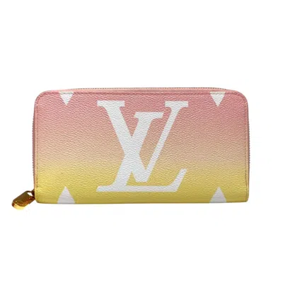 Pre-owned Louis Vuitton Rose Clair Pvc Long Wallet (bi-fold) ()