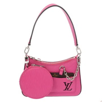 Pre-owned Louis Vuitton Rose Epi Leather Pouch Shoulder Bag () In Pink