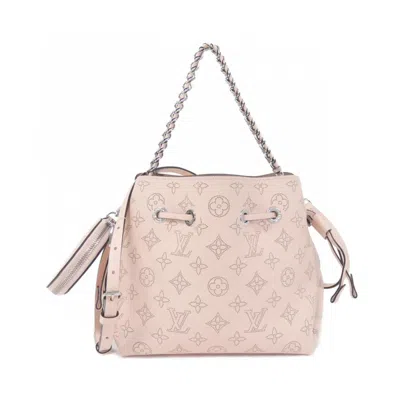 Pre-owned Louis Vuitton Rose Mahina Leather Shoulder Bag ()
