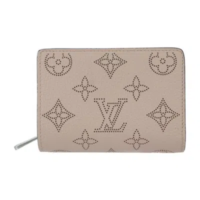 Pre-owned Louis Vuitton Rose Mahina Leather Wallet (bi-fold) ()