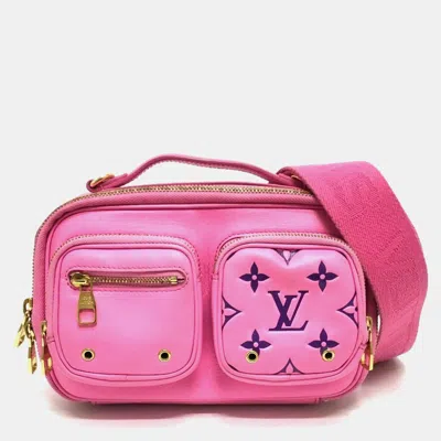 Pre-owned Louis Vuitton Utility Crossbody Bag Leather Rose Pink