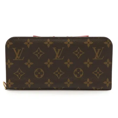 Pre-owned Louis Vuitton Rose Pop Monogram Pvc Long Wallet (bi-fold) ()