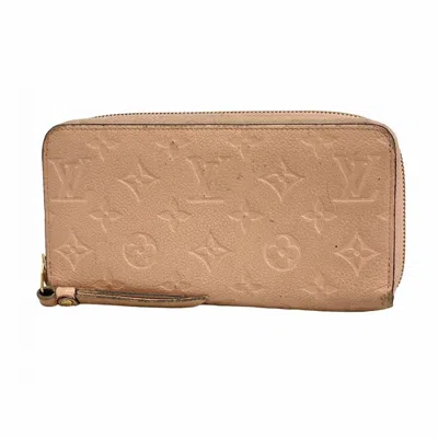 Pre-owned Louis Vuitton Rose Poudre Long Wallet (bi-fold) ()