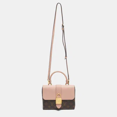Pre-owned Louis Vuitton Rose Poudre Monogram Canvas Locky Bb Bag In Pink