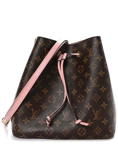Pre-owned Louis Vuitton Rose Poudre Monogram Coated Canvas Neonoe Mm (authentic Pre-  Loved)