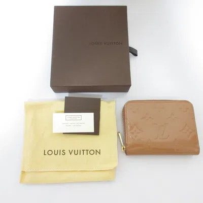 Pre-owned Louis Vuitton Rose Velours Vernis Coin Purse/coin Case ()