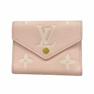 Pre-owned Louis Vuitton Rose Wallet (tri-fold) ()